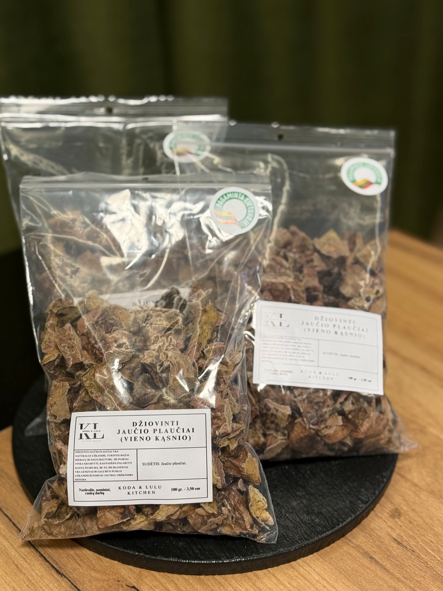 Džiovinti jaučio plaučiai (Vieno kąsnio)